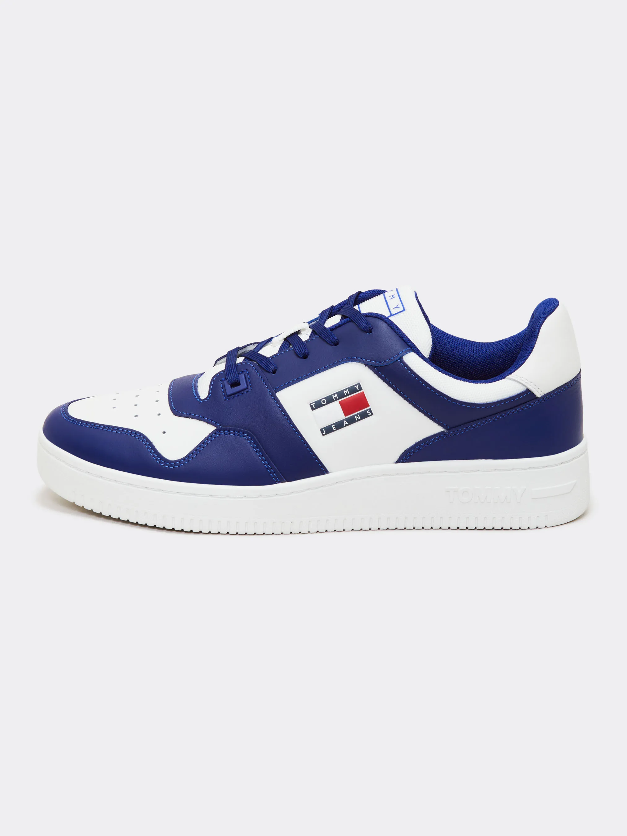 Leather Colour-Blocked Basketball Trainers | Sneakers | Tommy Hilfiger