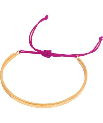 Les Reines Women's Gold / Pink / Purple Rosy-Purple Elegance Bracelet
