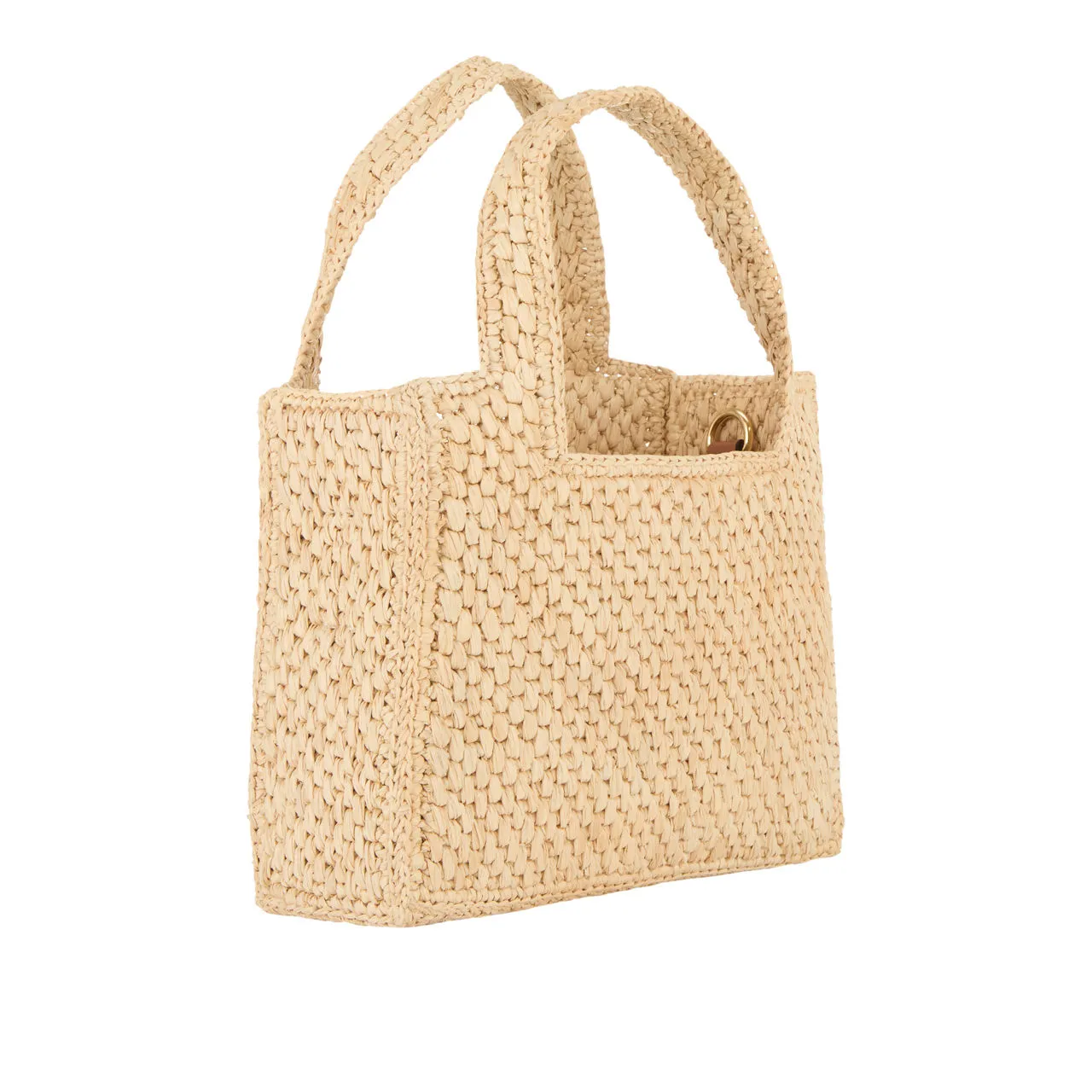 LOEWE PAULAS IBIZA 2024 Font Logo Mini Tote Bag - Natural