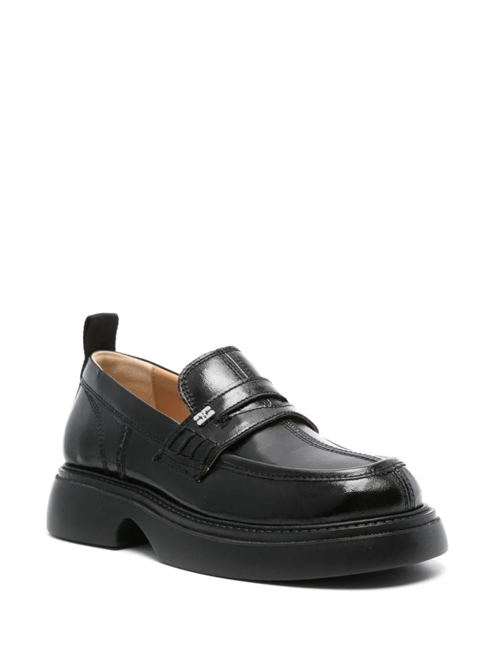 LOGO PLAQUE PLATFORM LOAFERS