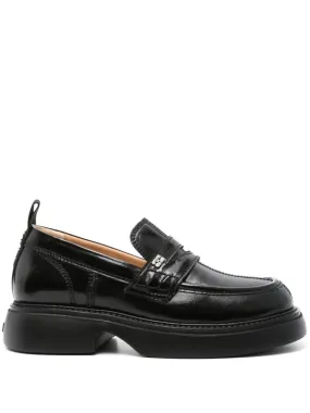 LOGO PLAQUE PLATFORM LOAFERS