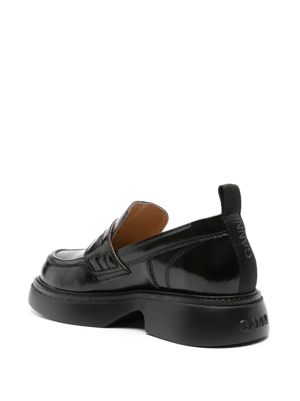 LOGO PLAQUE PLATFORM LOAFERS