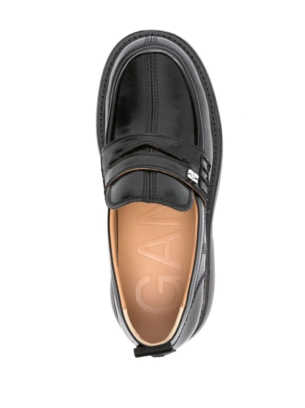 LOGO PLAQUE PLATFORM LOAFERS