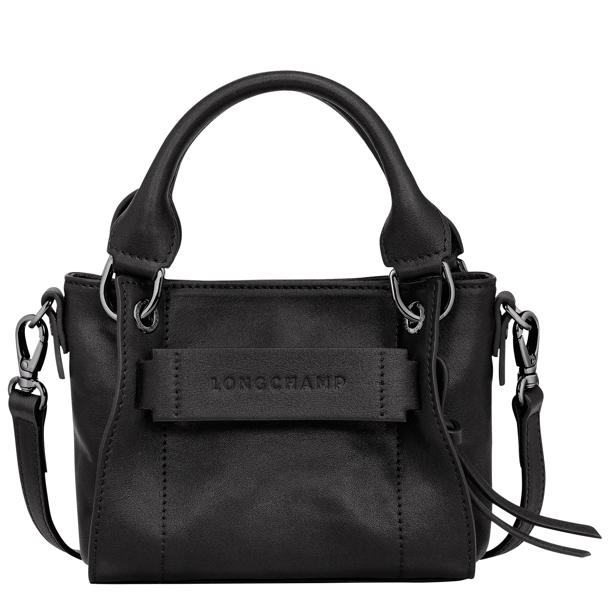 Longchamp 3D XS Handbag Black - Leather