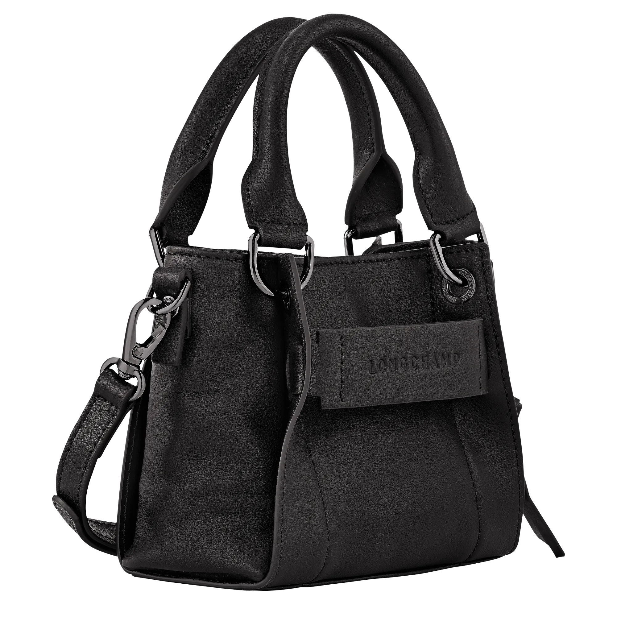 Longchamp 3D XS Handbag Black - Leather