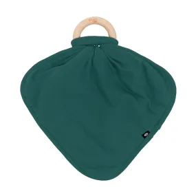 Lovey in Emerald with Removable Wooden Teething Ring