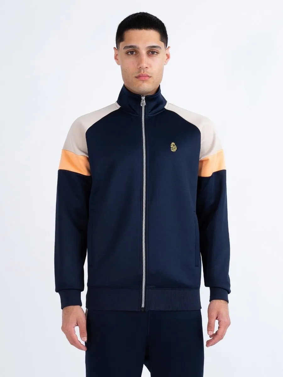 Luke 1977 Sport Kas 3 Zip Track Jacket Dark Navy