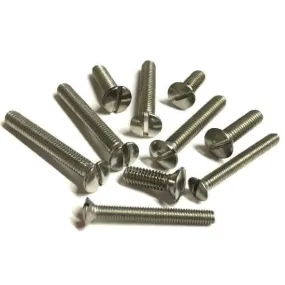 M3 x 40mm Slotted Raised Countersunk Screws (DIN 964) - A2 Stainless Steel