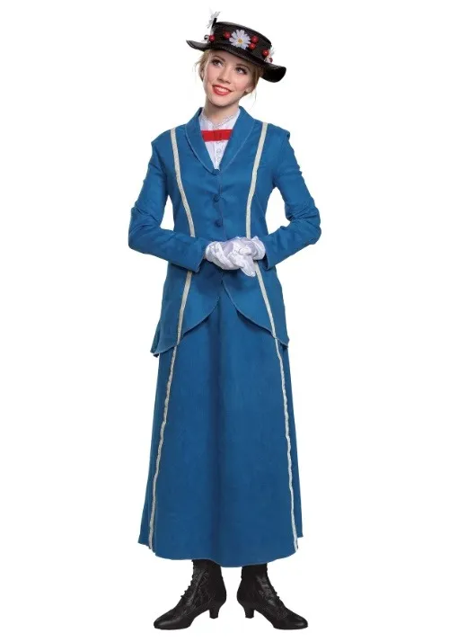 Mary Poppins Women's Blue Coat Costume