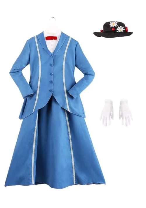 Mary Poppins Women's Blue Coat Costume