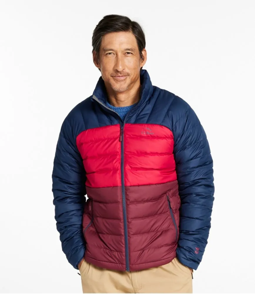 Men's Bean's Down Jacket, Colorblock