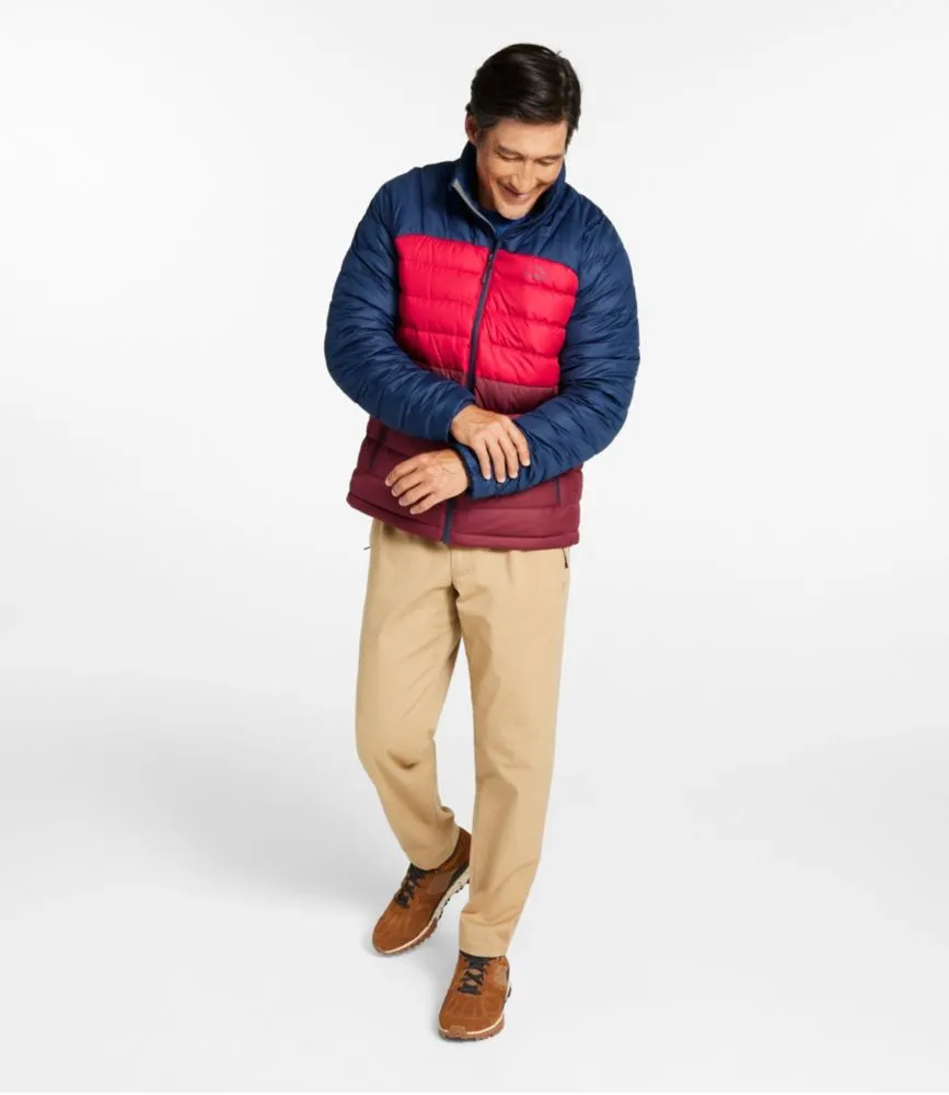 Men's Bean's Down Jacket, Colorblock