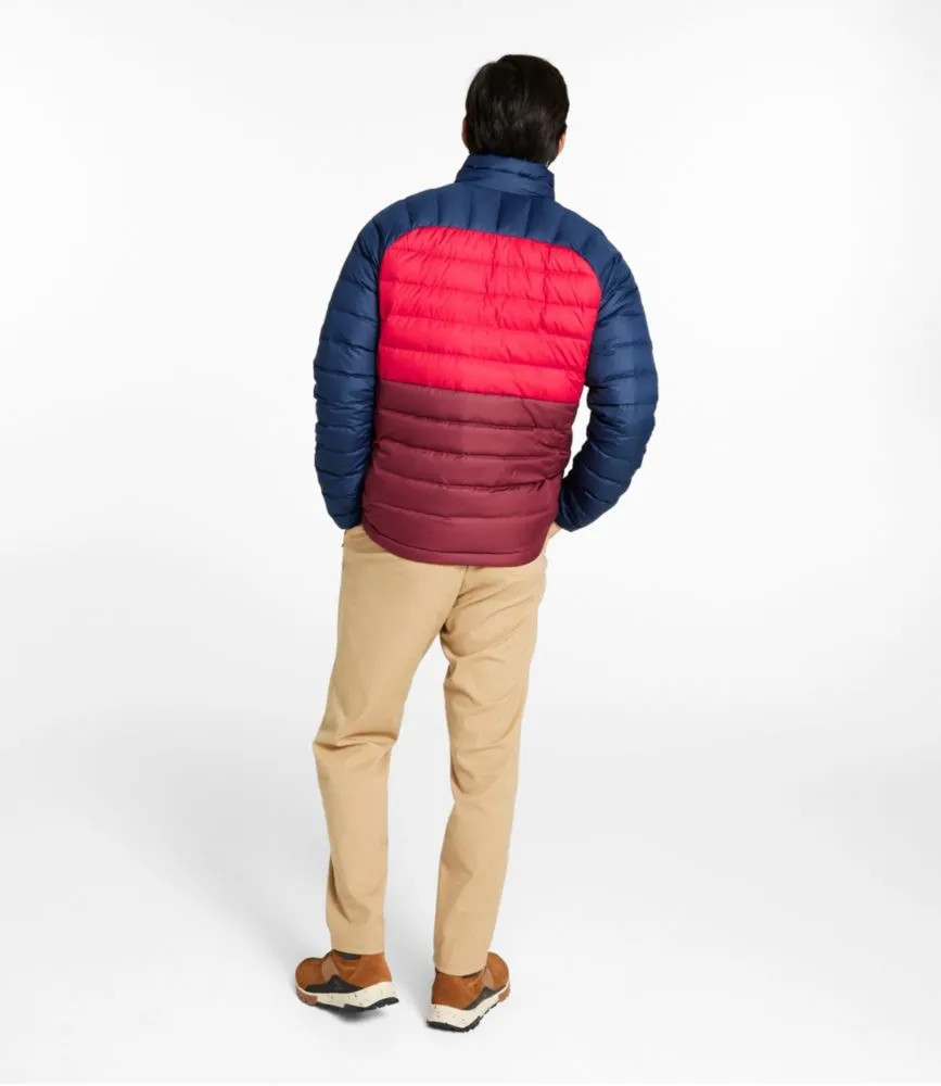 Men's Bean's Down Jacket, Colorblock