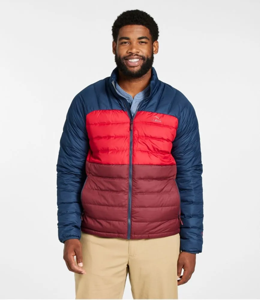 Men's Bean's Down Jacket, Colorblock