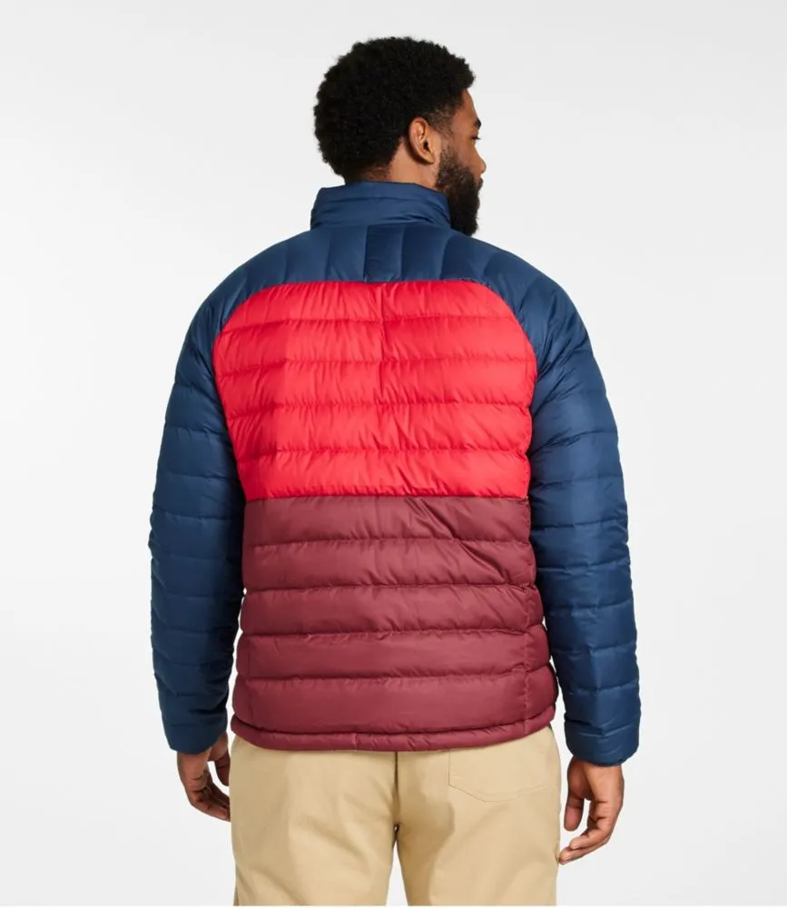 Men's Bean's Down Jacket, Colorblock