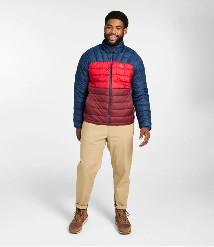 Men's Bean's Down Jacket, Colorblock