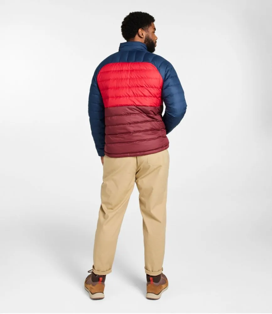 Men's Bean's Down Jacket, Colorblock