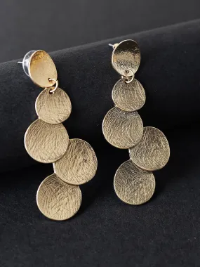 Metal Circular Cluster Earrings