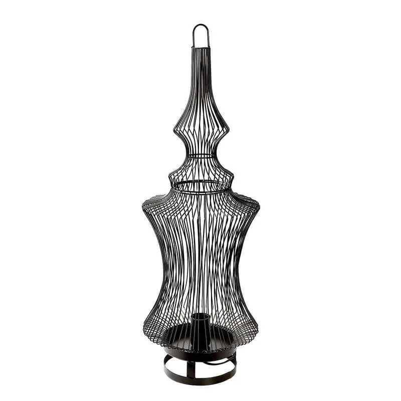 Metal Floor Lamp 75cm Black