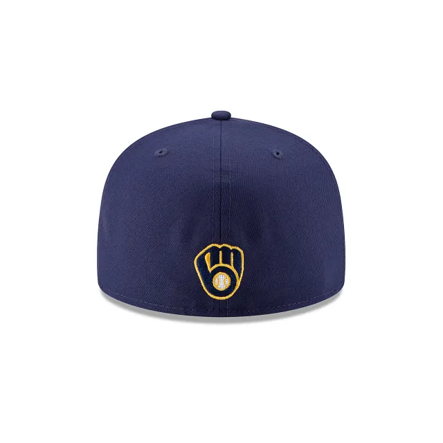 Milwaukee Brewers MLB Side Patch Bloom 59FIFTY Cerrada
