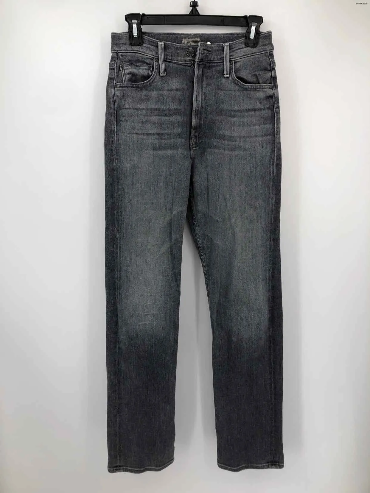 MOTHER Gray Denim Straight Leg High Rise Size 26 (S) Jeans