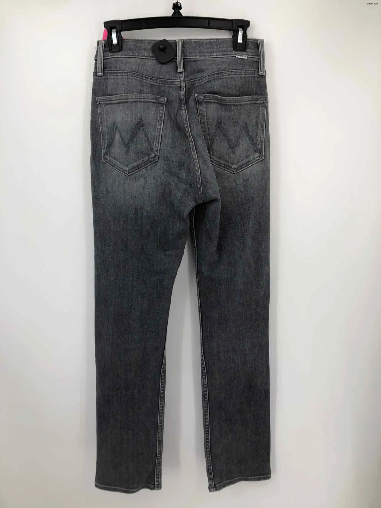 MOTHER Gray Denim Straight Leg High Rise Size 26 (S) Jeans