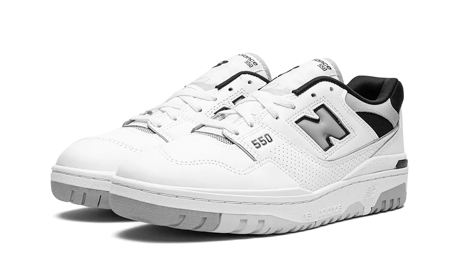 New Balance 550 White Concrete Black