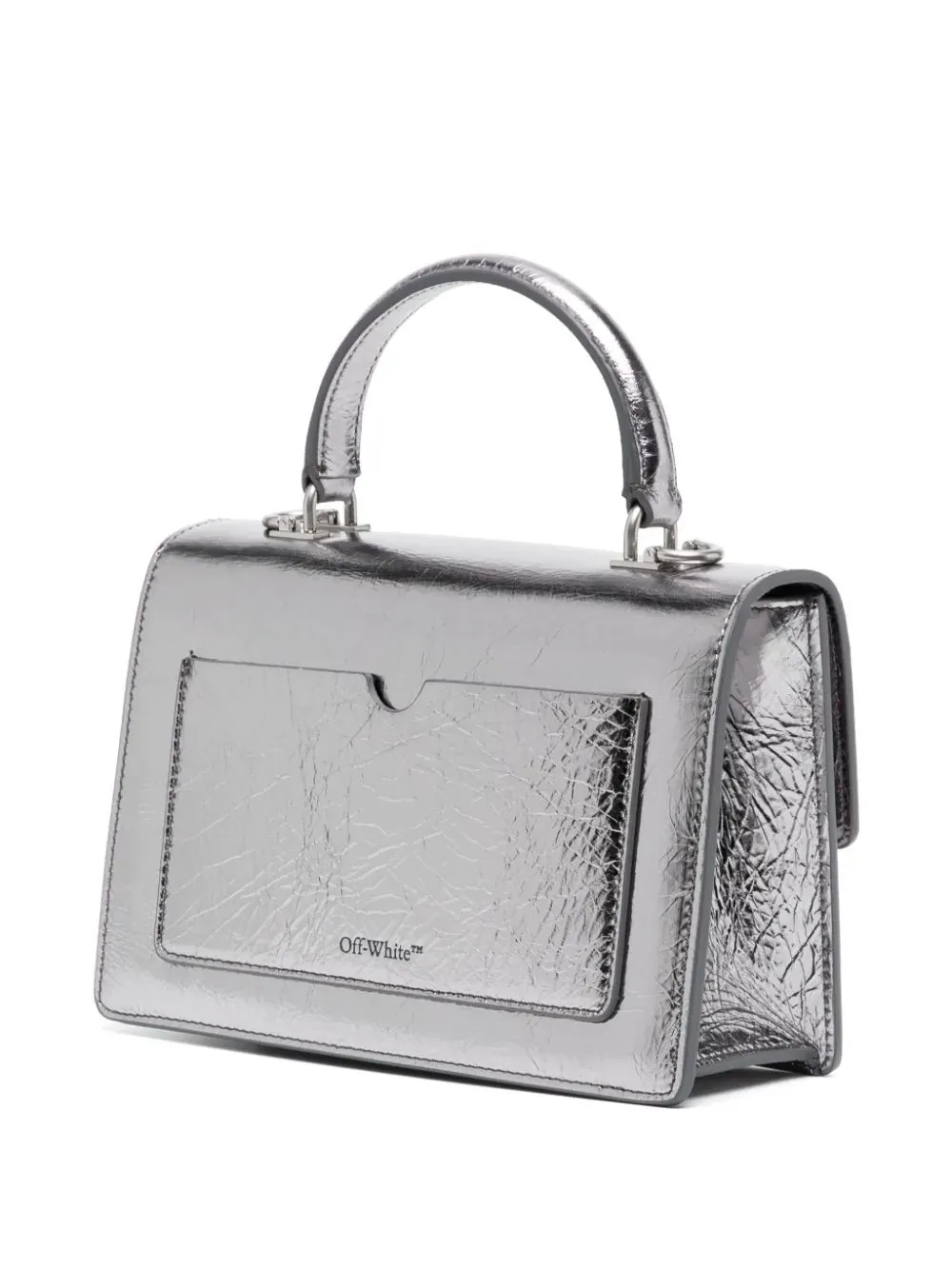 OFF-WHITE Metallic Effect Jitney 1.4 Handbag