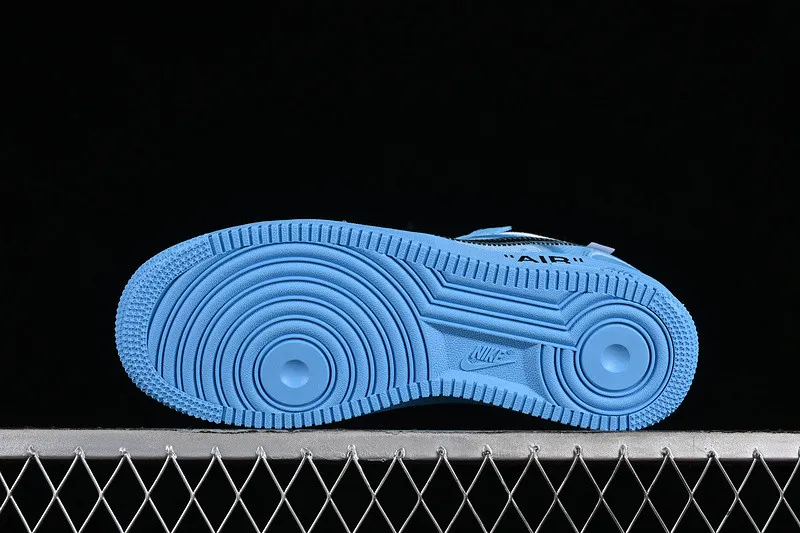 Off White x Nike Air Force 1 07 Low OW Blue Black AO4606-400