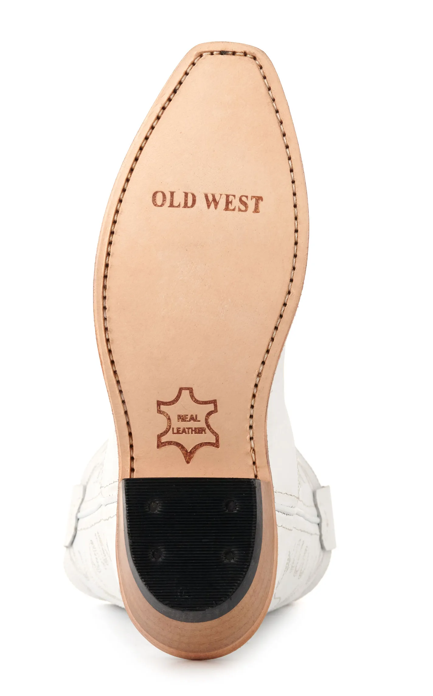 Old West Youth White Snip Toe Cowboy Boots