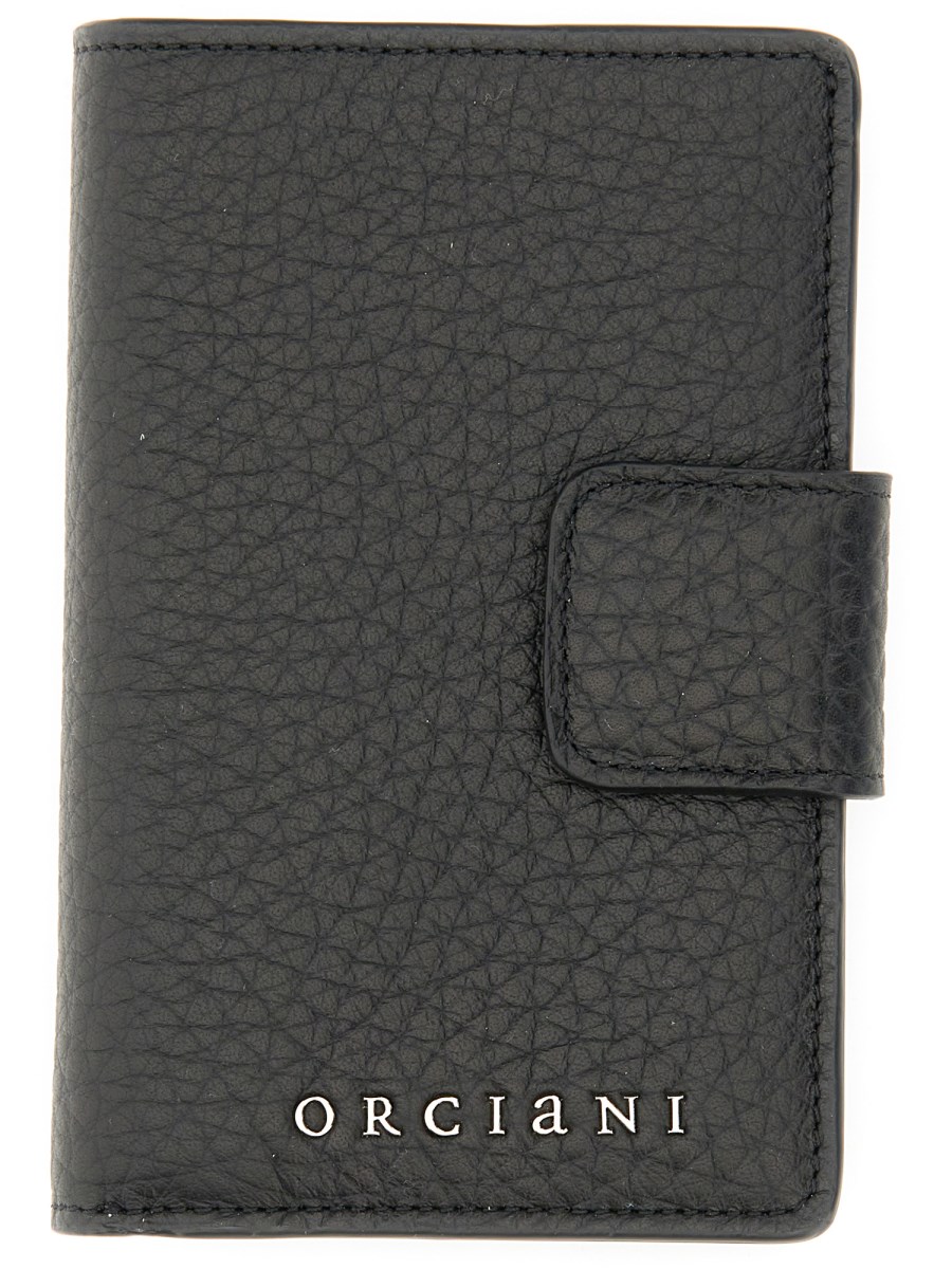 ORCIANI    LEATHER WALLET WITH LOGO