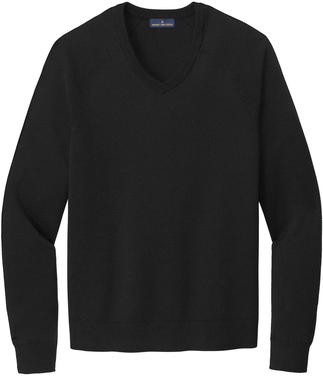 OUTLET-Brooks Brothers Cotton Stretch V-Neck Sweater