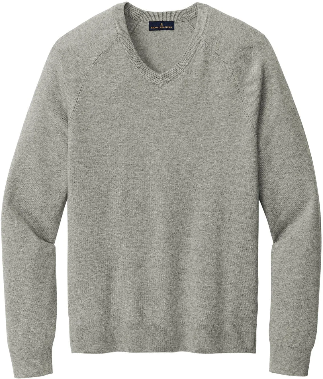 OUTLET-Brooks Brothers Cotton Stretch V-Neck Sweater