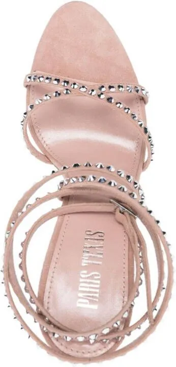 Paris Texas Holly Zoe lace-up 115mm sandals Pink