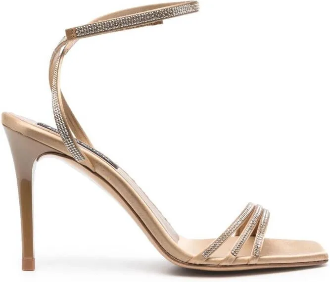 Pedro Garcia Flanna cystal-embellished sandals Neutrals