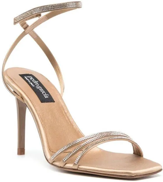 Pedro Garcia Flanna cystal-embellished sandals Neutrals