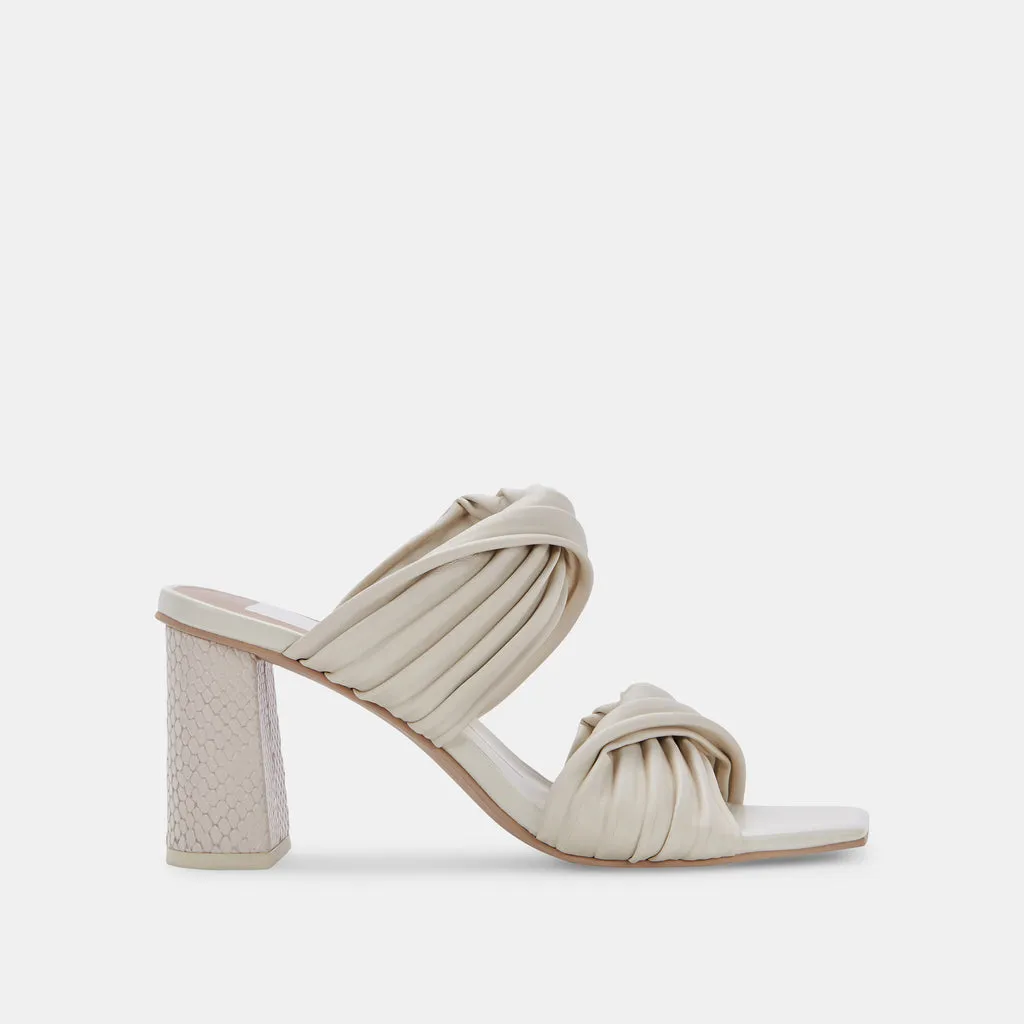 PILTON Wide Heels Ivory Stella | Women's Ivory Heels– Dolce Vita 6895880470594