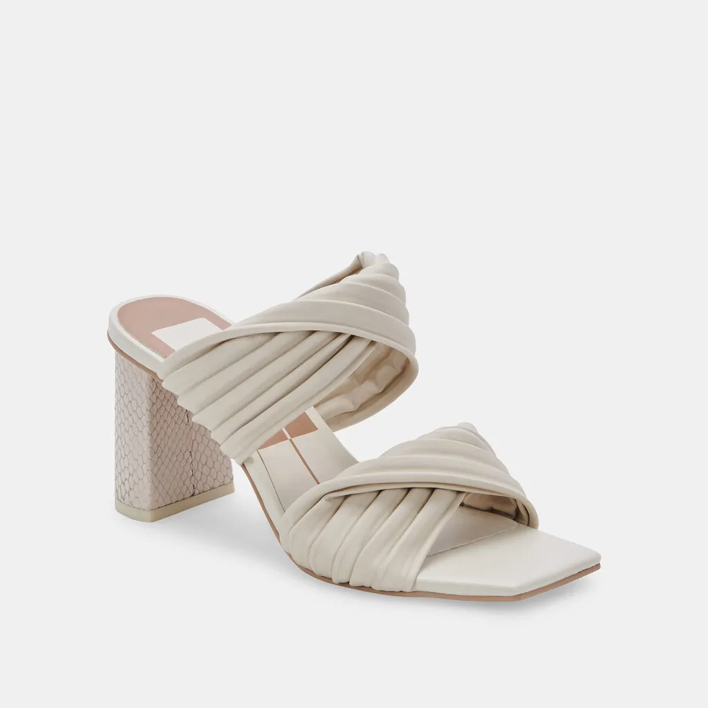 PILTON Wide Heels Ivory Stella | Women's Ivory Heels– Dolce Vita 6895880470594