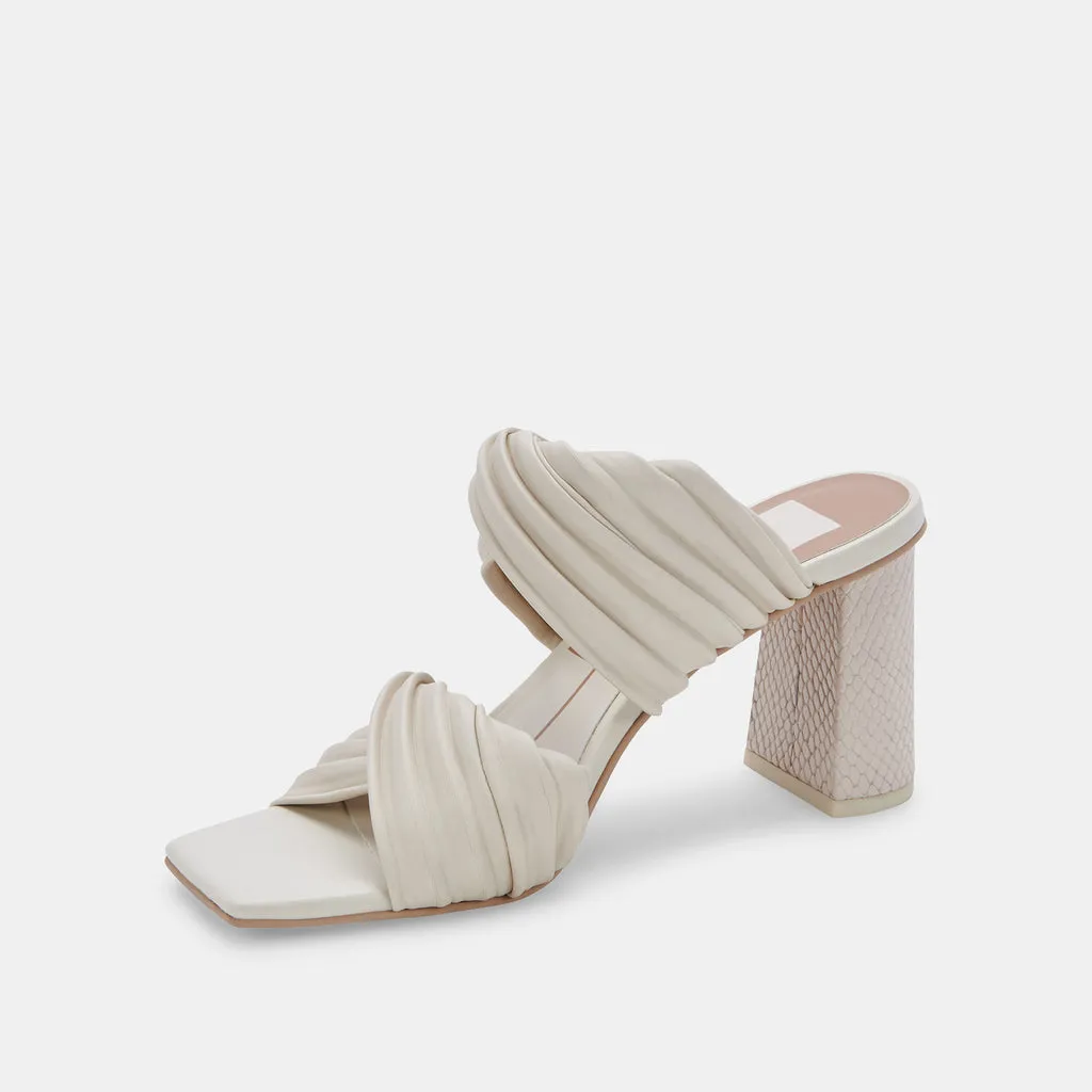 PILTON Wide Heels Ivory Stella | Women's Ivory Heels– Dolce Vita 6895880470594