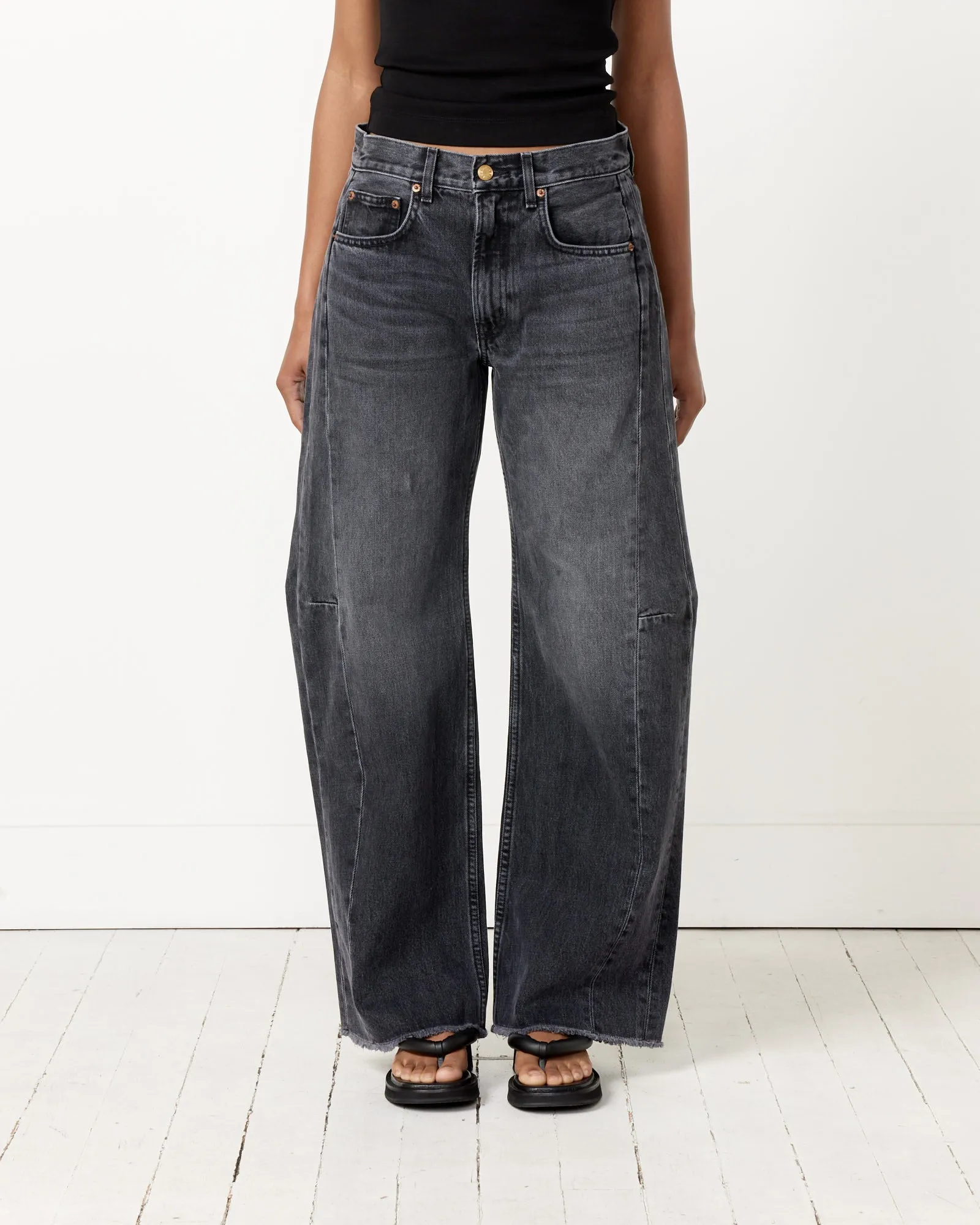 Relaxed Lasso Long Jean in Stil Black