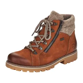 Remonte D7478-22 Women's Brown Winter Boots with Wool Lining and TEX Membrane