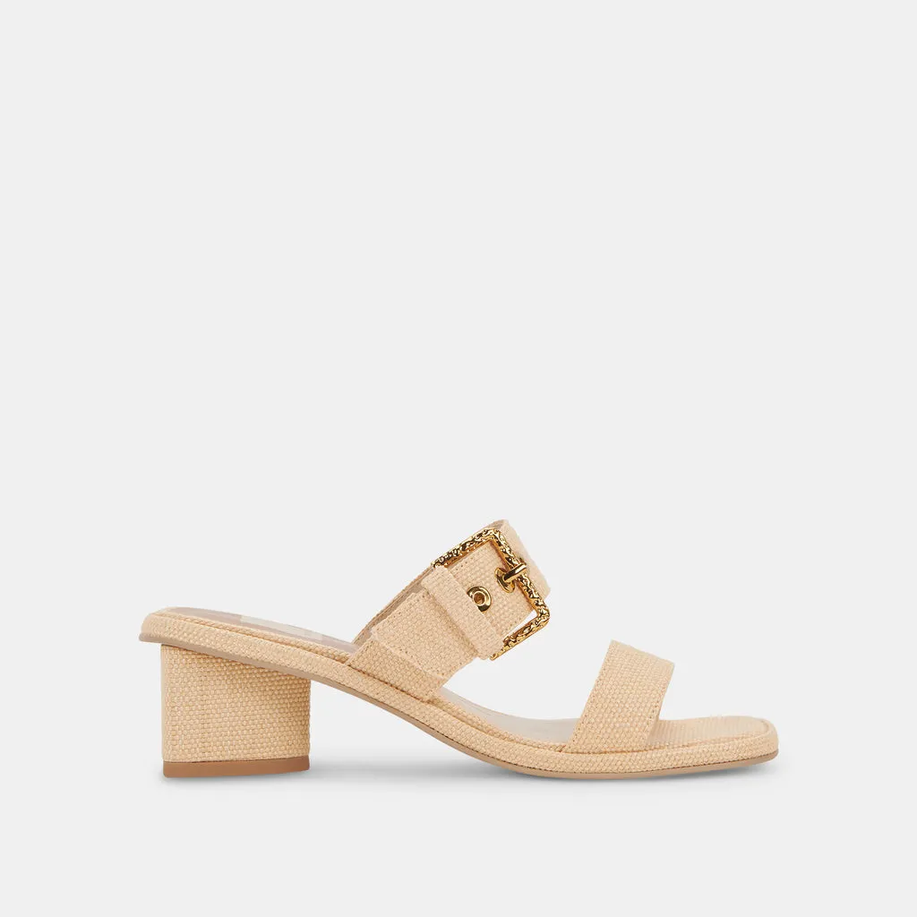 RIVA Sandals Natural Raffia | Women's Raffia Sandals– Dolce Vita 6882423930946