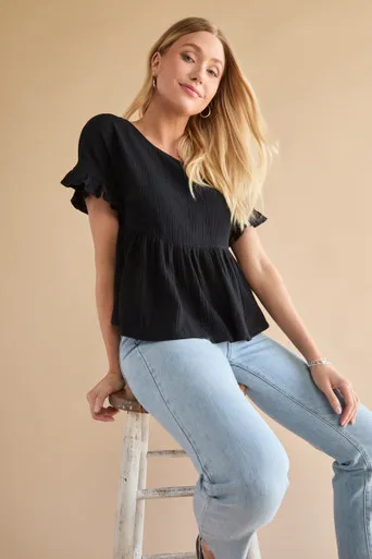 Rochelle Flutter Blouse