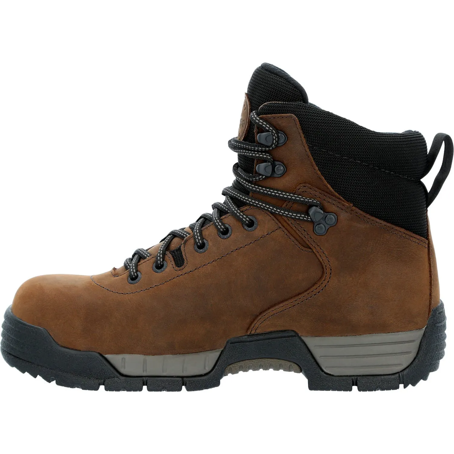 Rocky Mens Dark Brown Leather Mobilite CT WP Work Boots