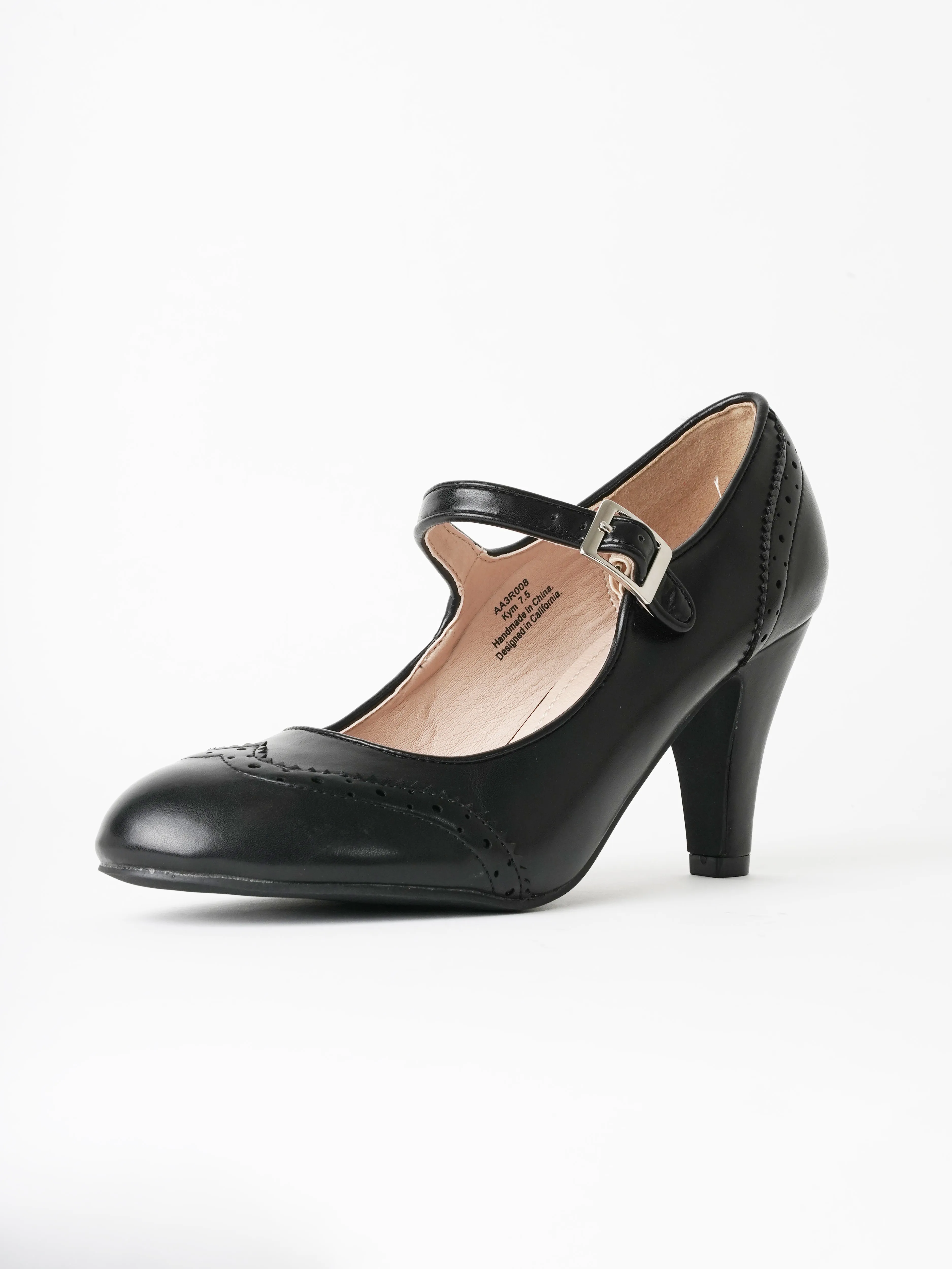 Round Toe Oxford Heel