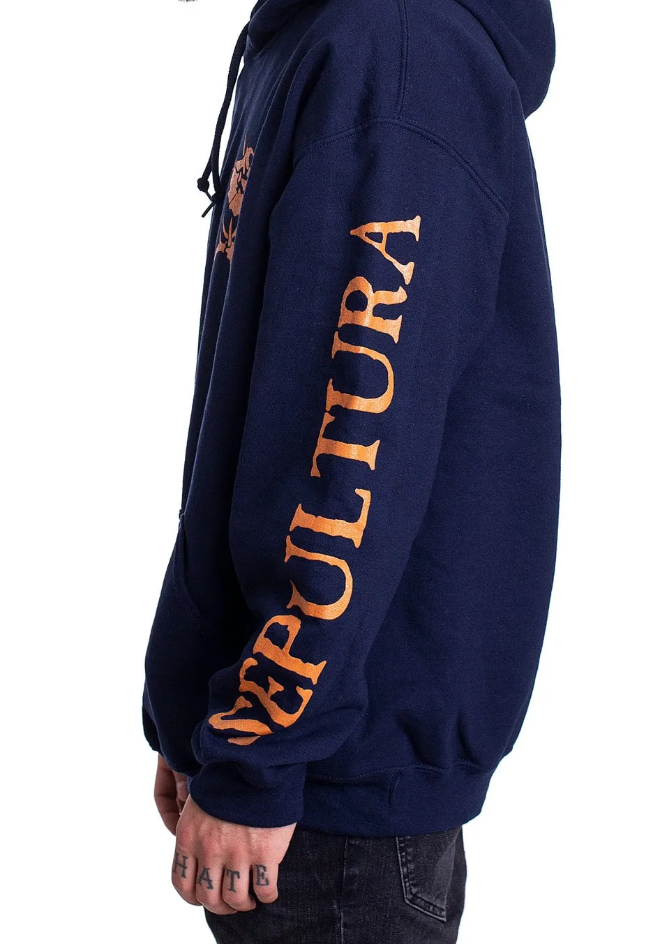 Sepultura - Logo Navy - Hoodie