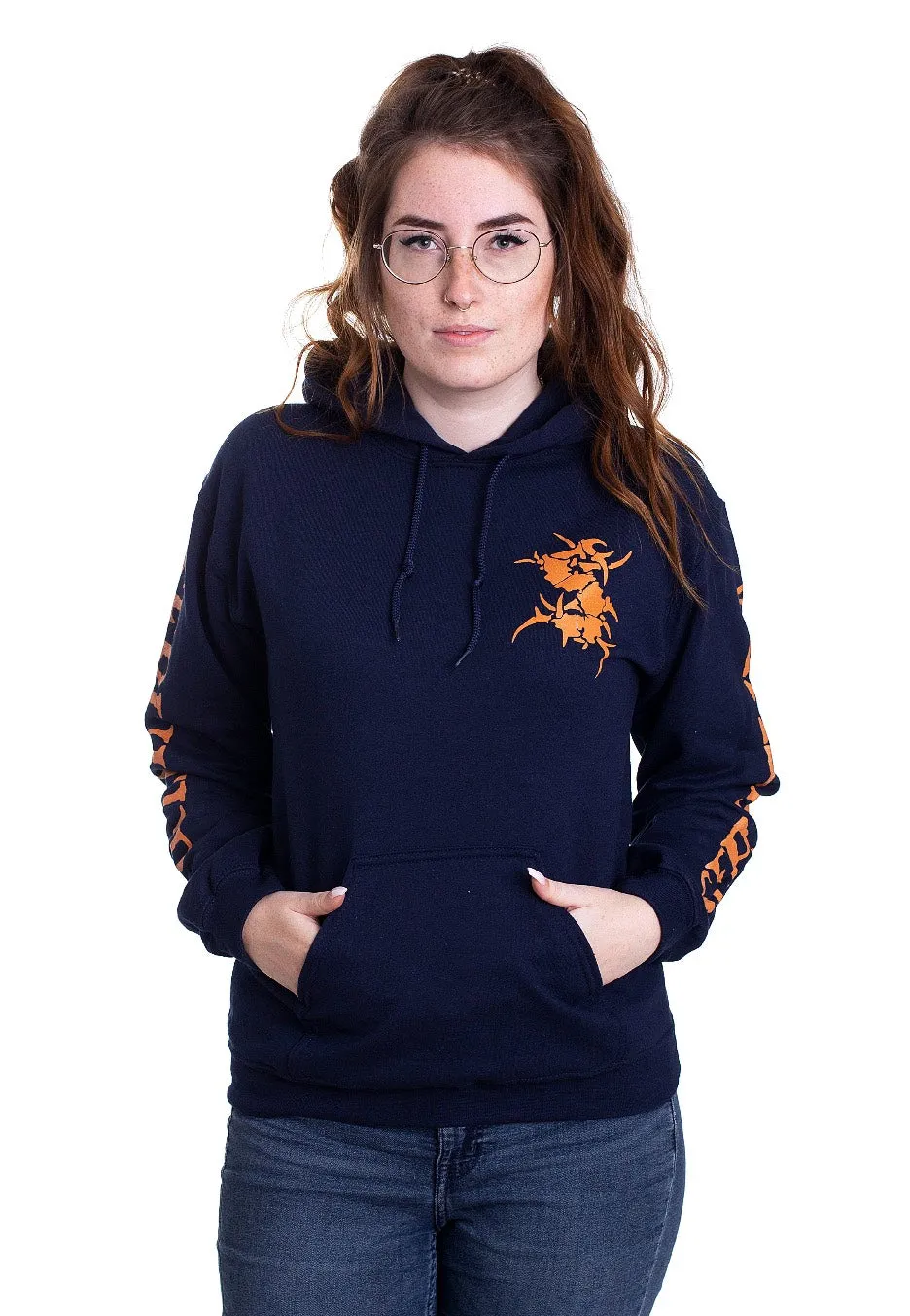 Sepultura - Logo Navy - Hoodie