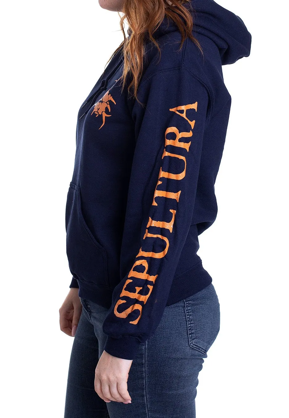 Sepultura - Logo Navy - Hoodie