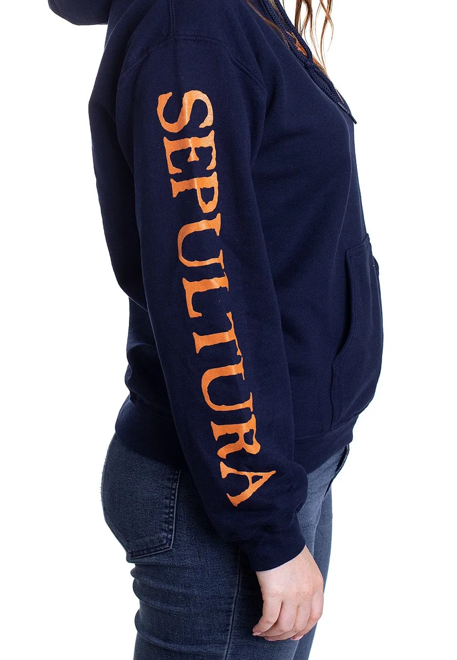 Sepultura - Logo Navy - Hoodie