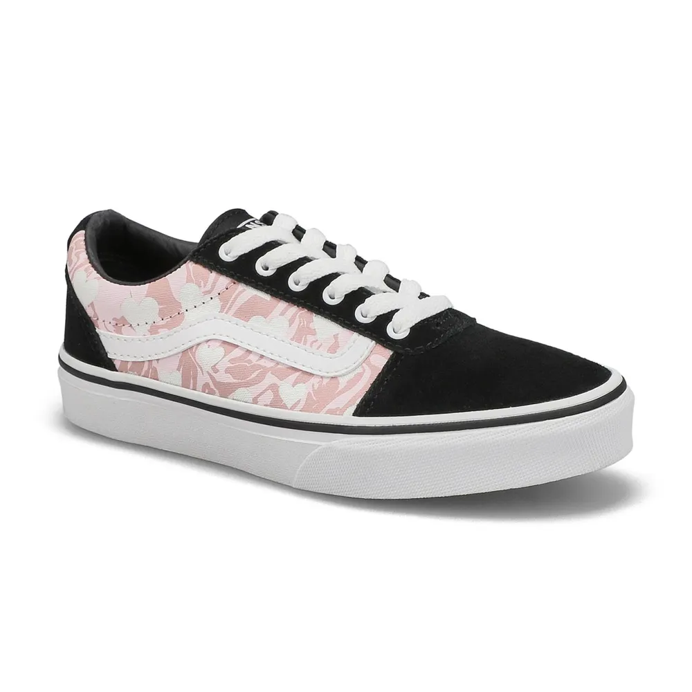 Soft Moc Girls Ward Marble Hearts Sneaker - Pink